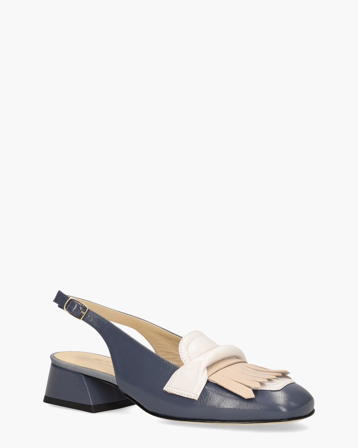 32281 Blauw Dames Slingbackloafers
