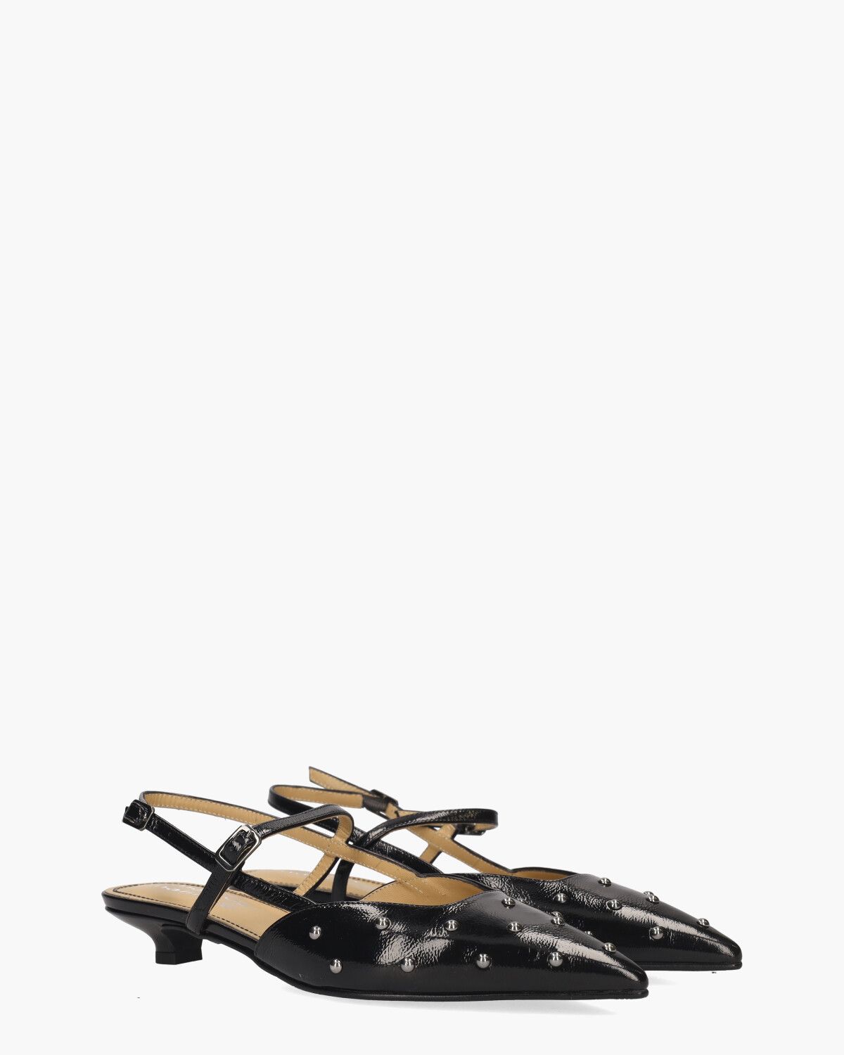 25E032 Zwart Dames Slingbackpumps