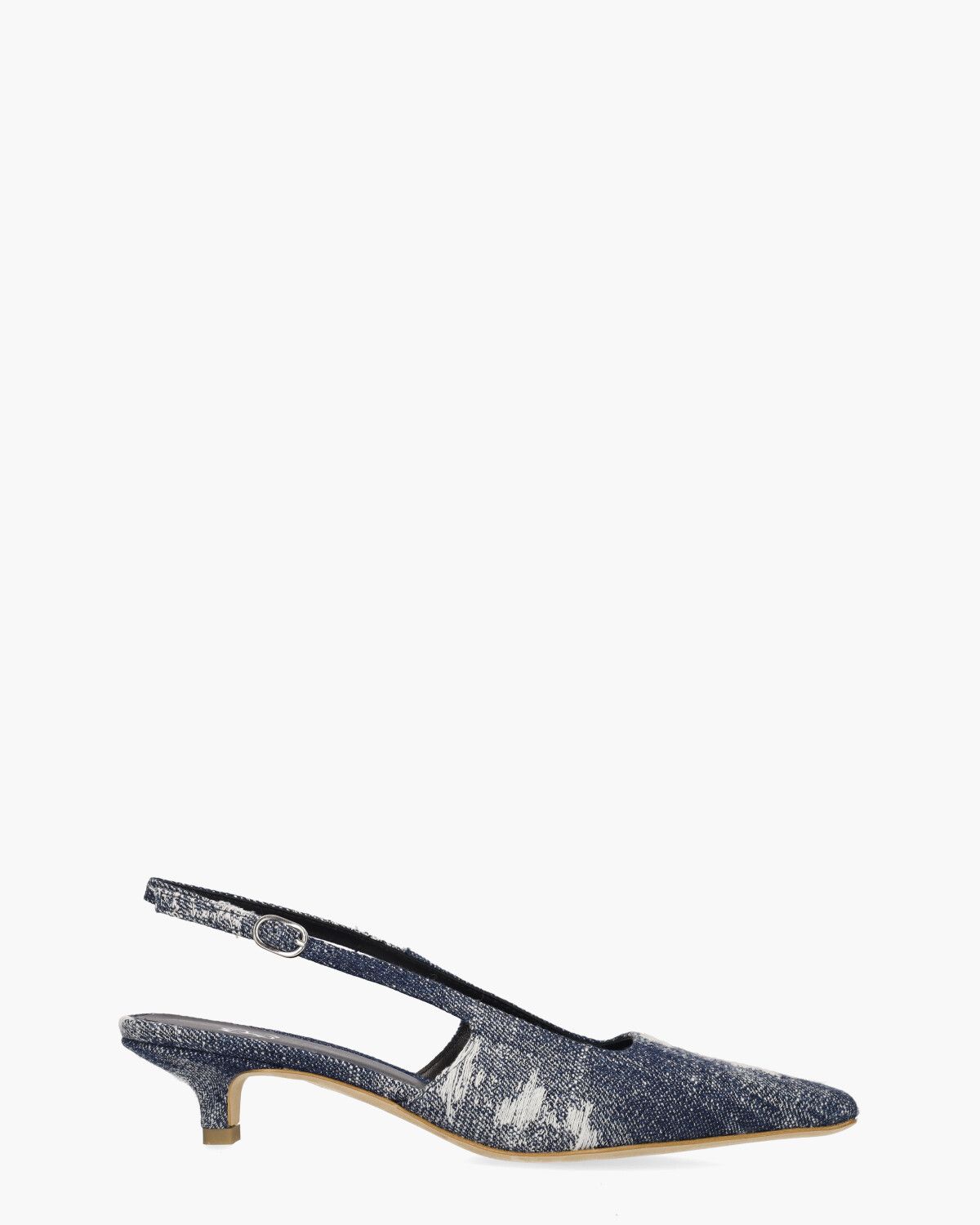 Anna Jeansblauw Dames Slingbackpumps
