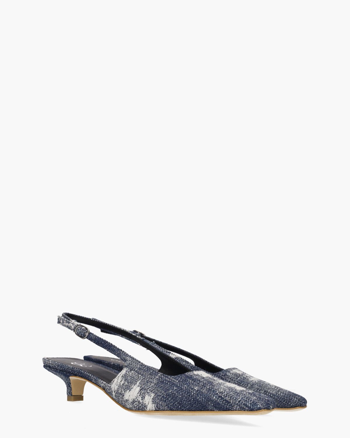 Anna Jeansblauw Dames Slingbackpumps