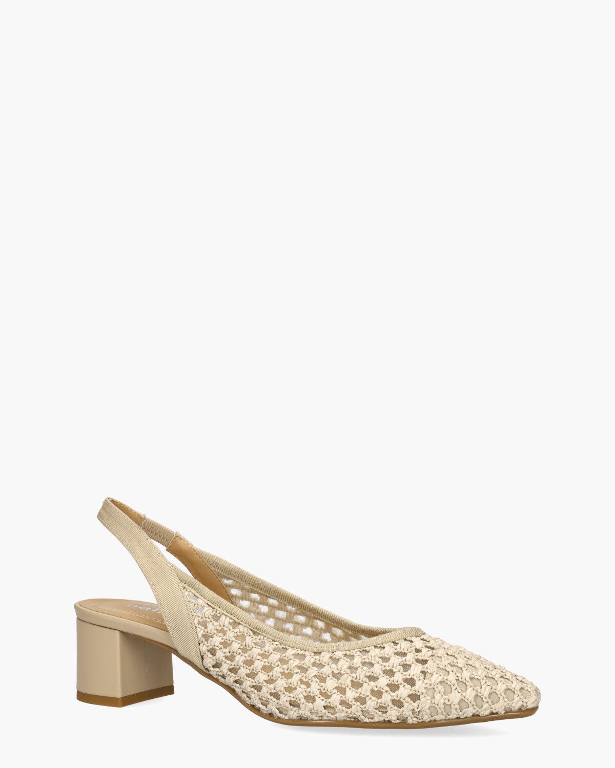 24E049A Beige Dames Slingbackpumps