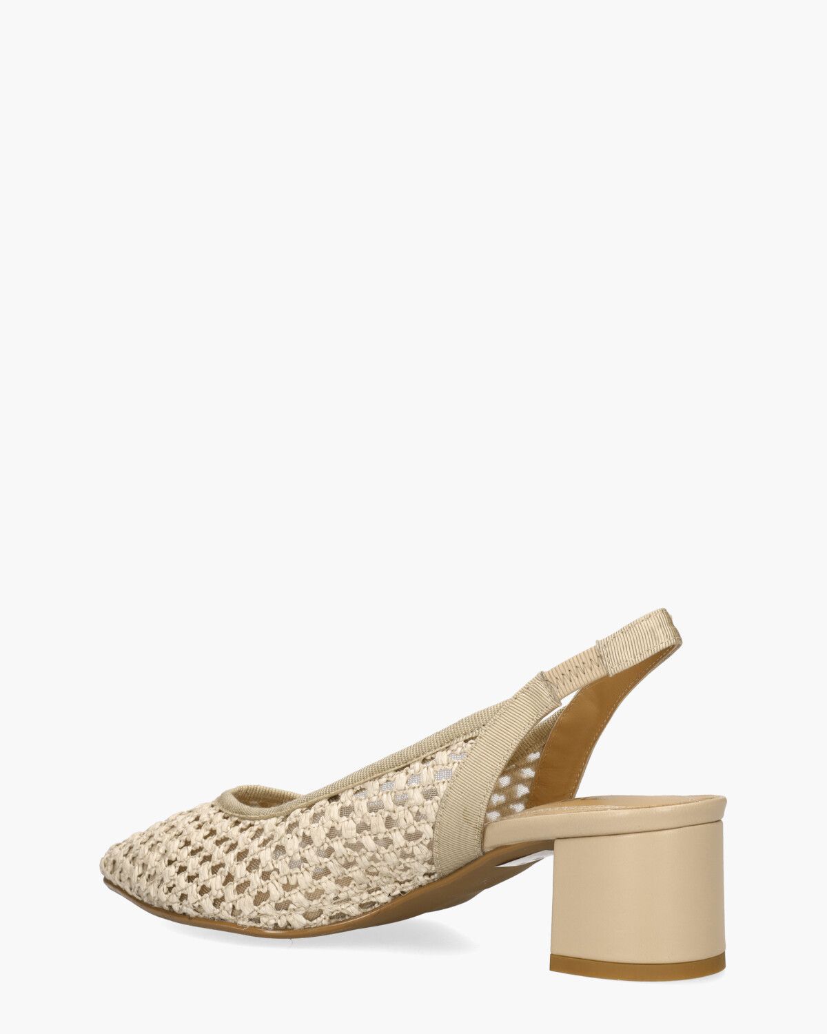 24E049A Beige Dames Slingbackpumps