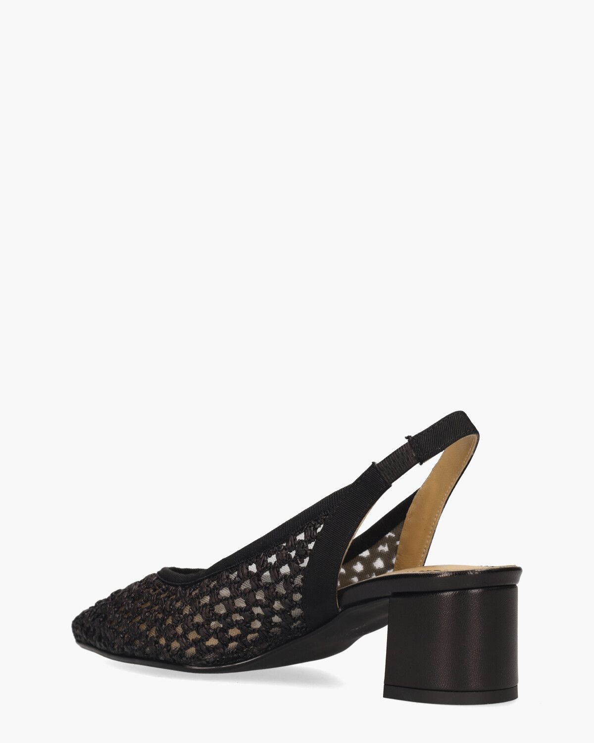 24E049A Zwart Dames Slingbackpumps