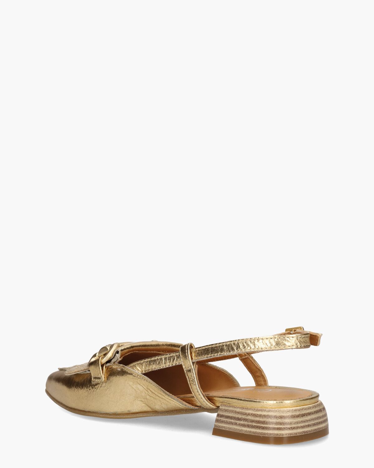 T98103401 Goud Dames Slingbackloafers