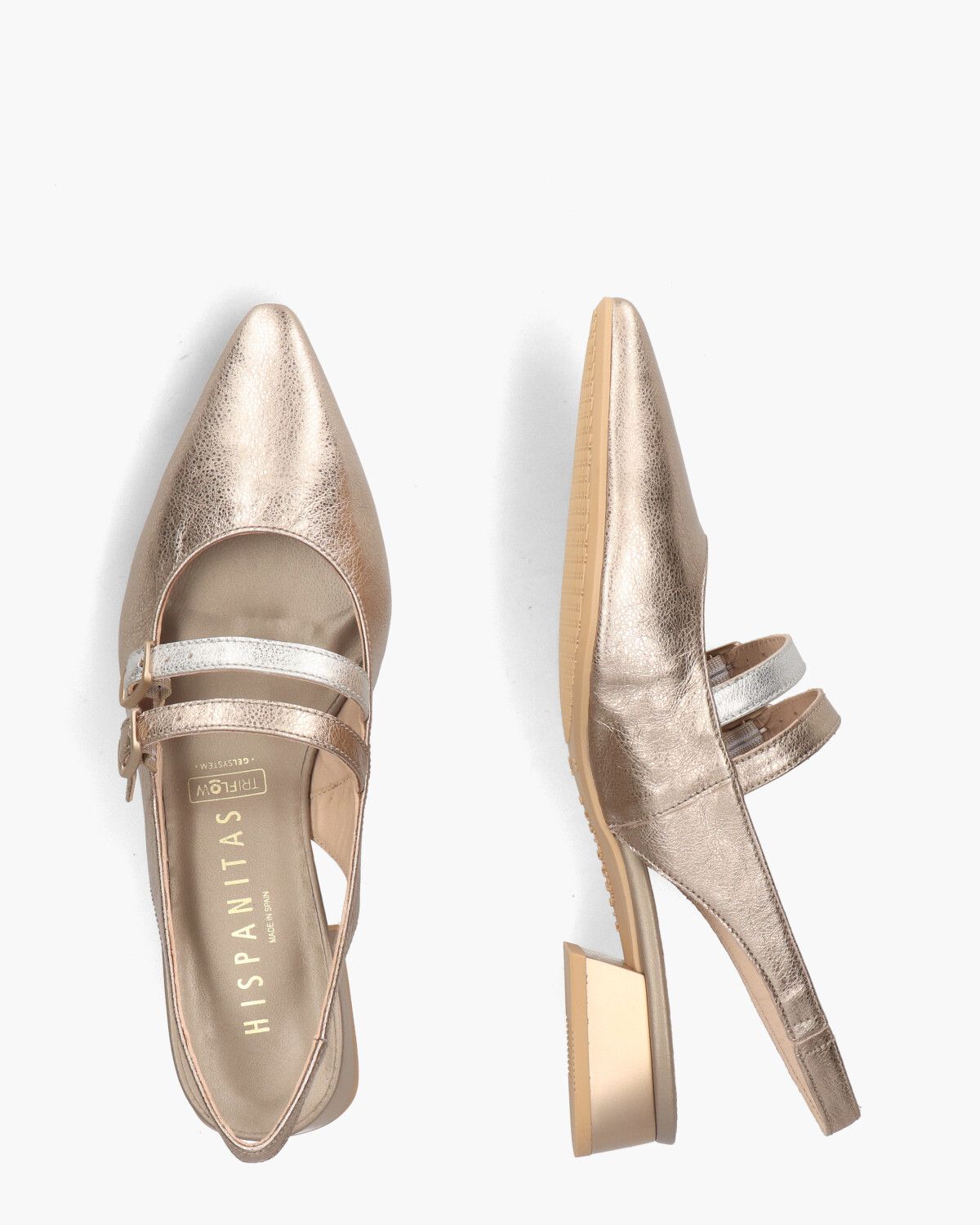 CHV243462 Goud Dames Slingbackloafers