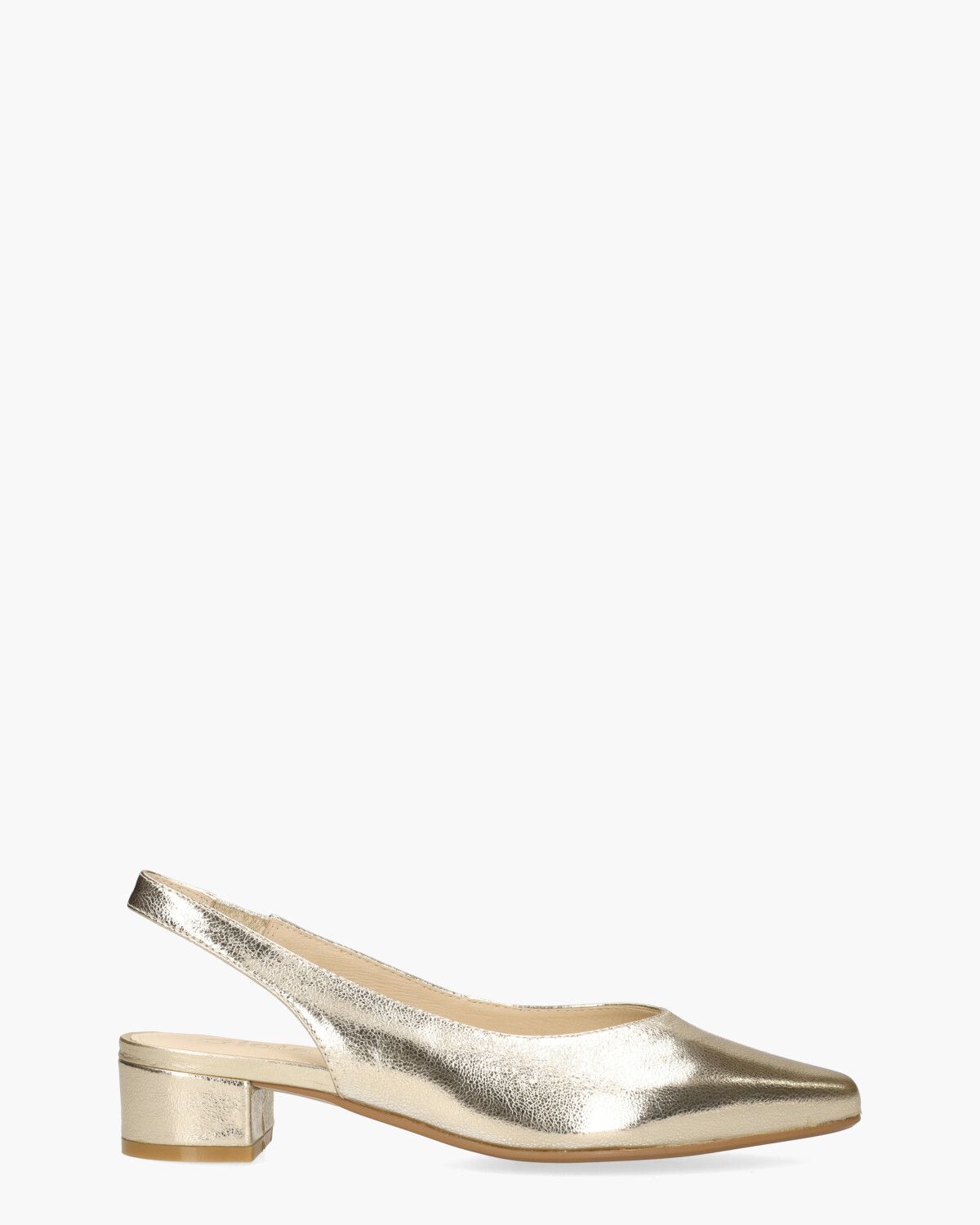 Wagar Goud Dames Slingbackpumps