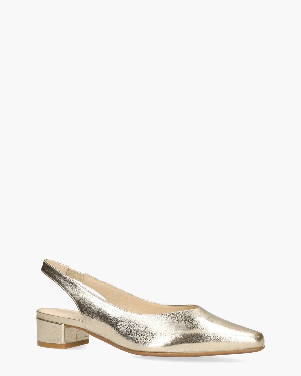 Wagar Goud Dames Slingbackpumps