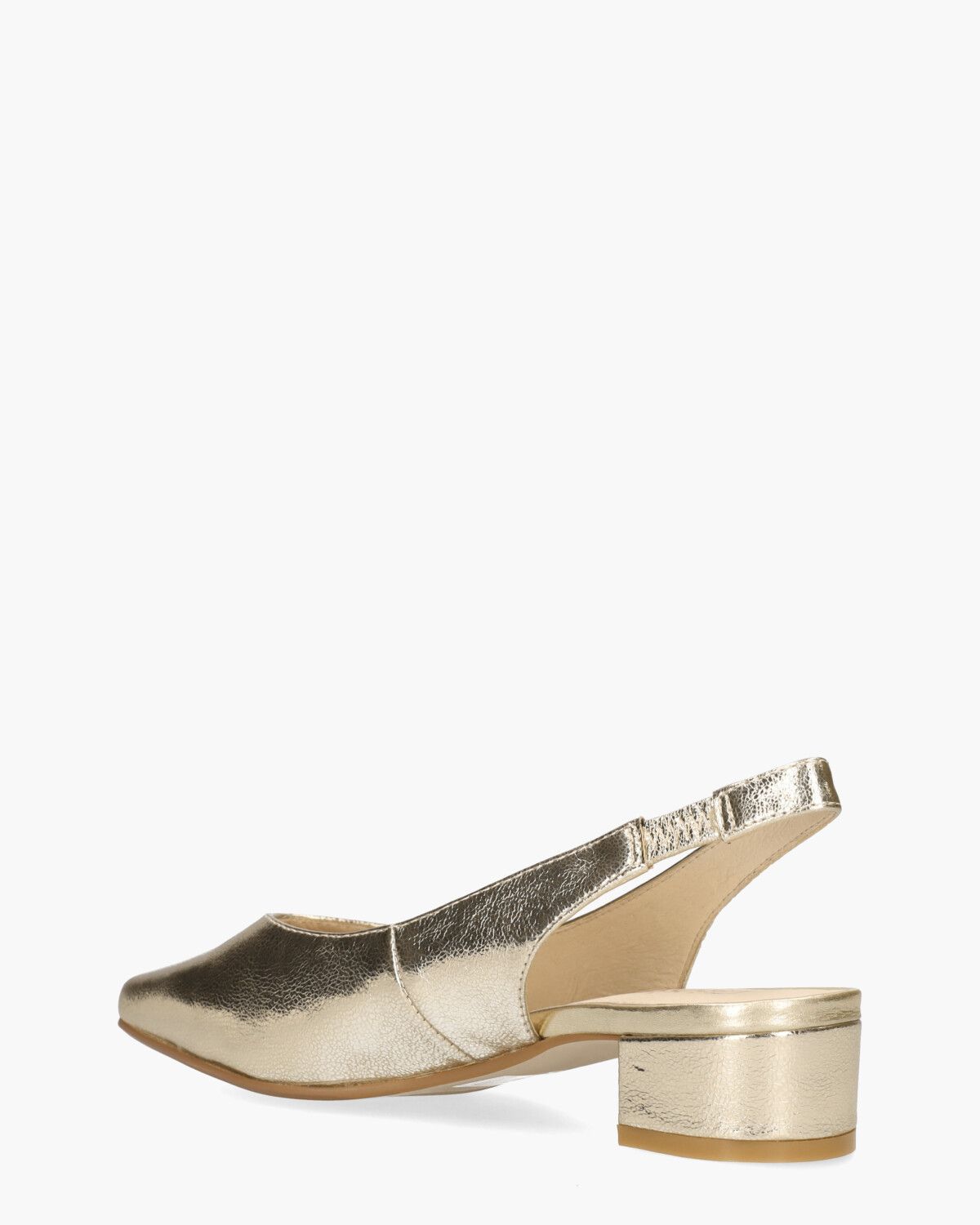 Wagar Goud Dames Slingbackpumps