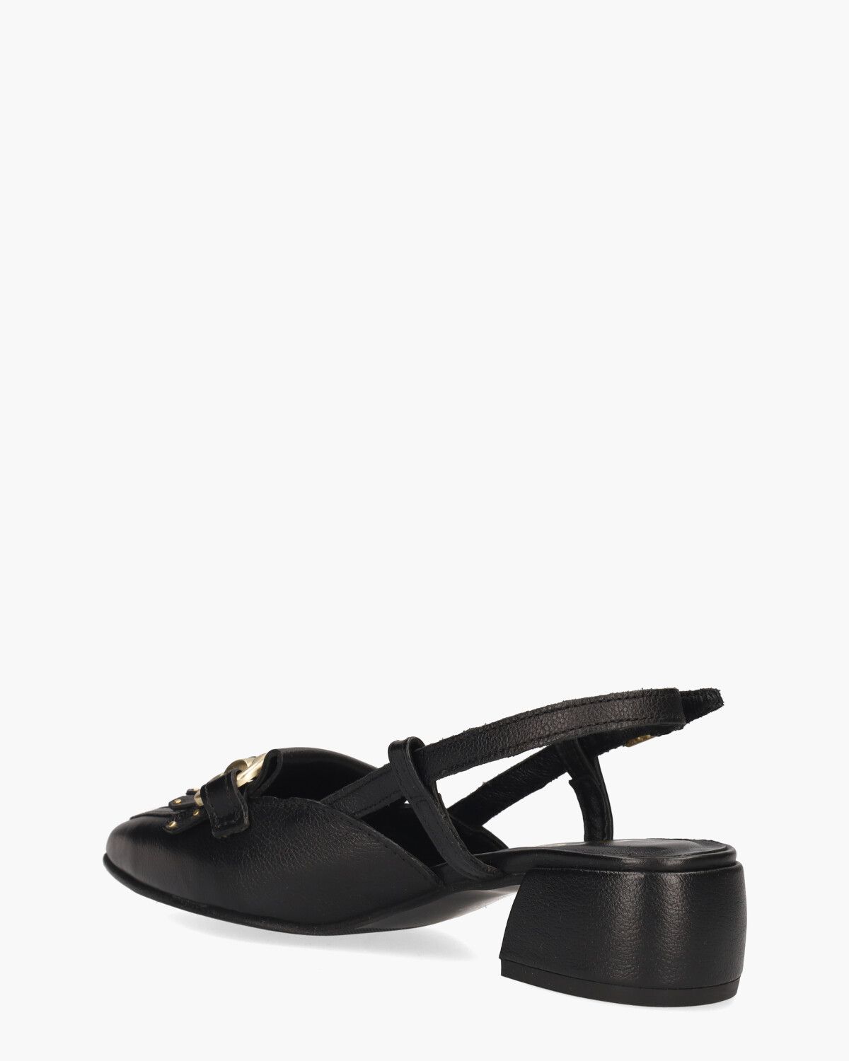 L72105 Zwart Dames Slingbackloafers