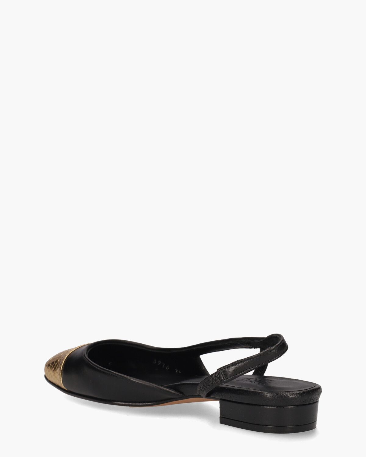 Luisa Zwart/Goud Damesloafers