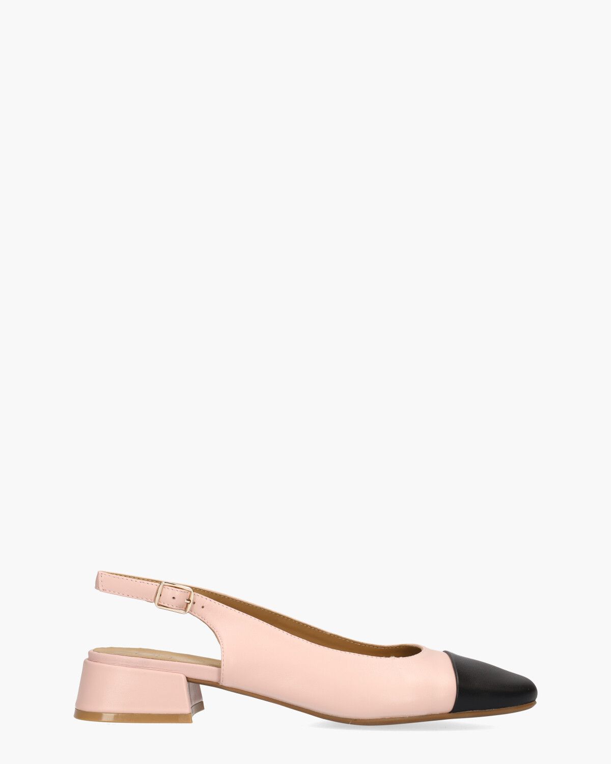 Wendelien Lichtroze/Zwart Dames Slingbackloafers