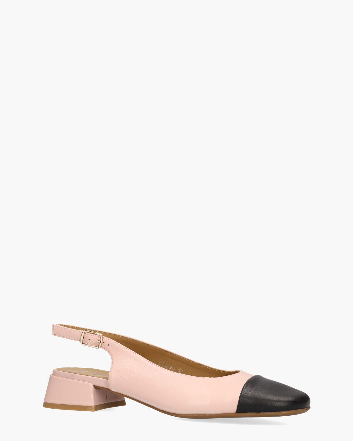 Wendelien Lichtroze/Zwart Dames Slingbackloafers