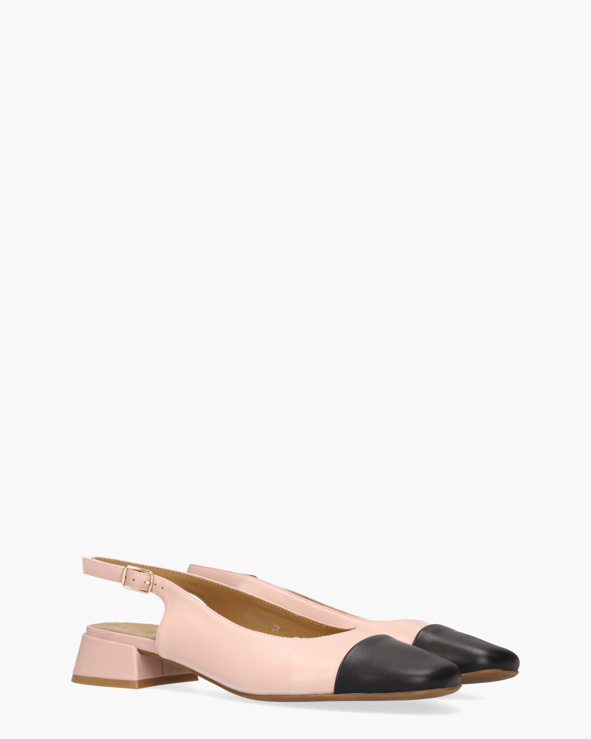 Wendelien Lichtroze/Zwart Dames Slingbackloafers