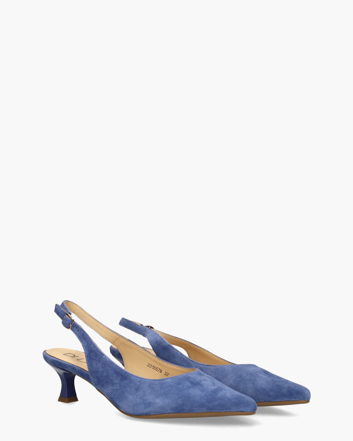 Rebecca Blauw Dames Slingbackpumps