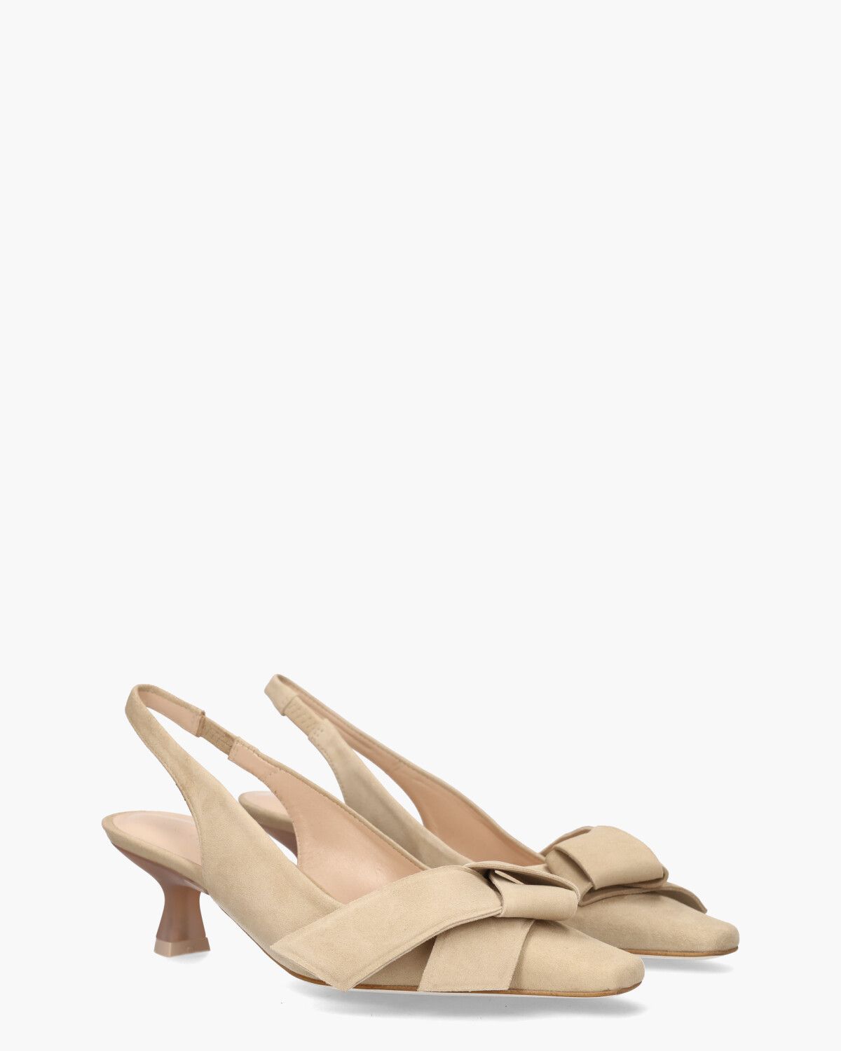 2222 Beige Dames Slingbackpumps