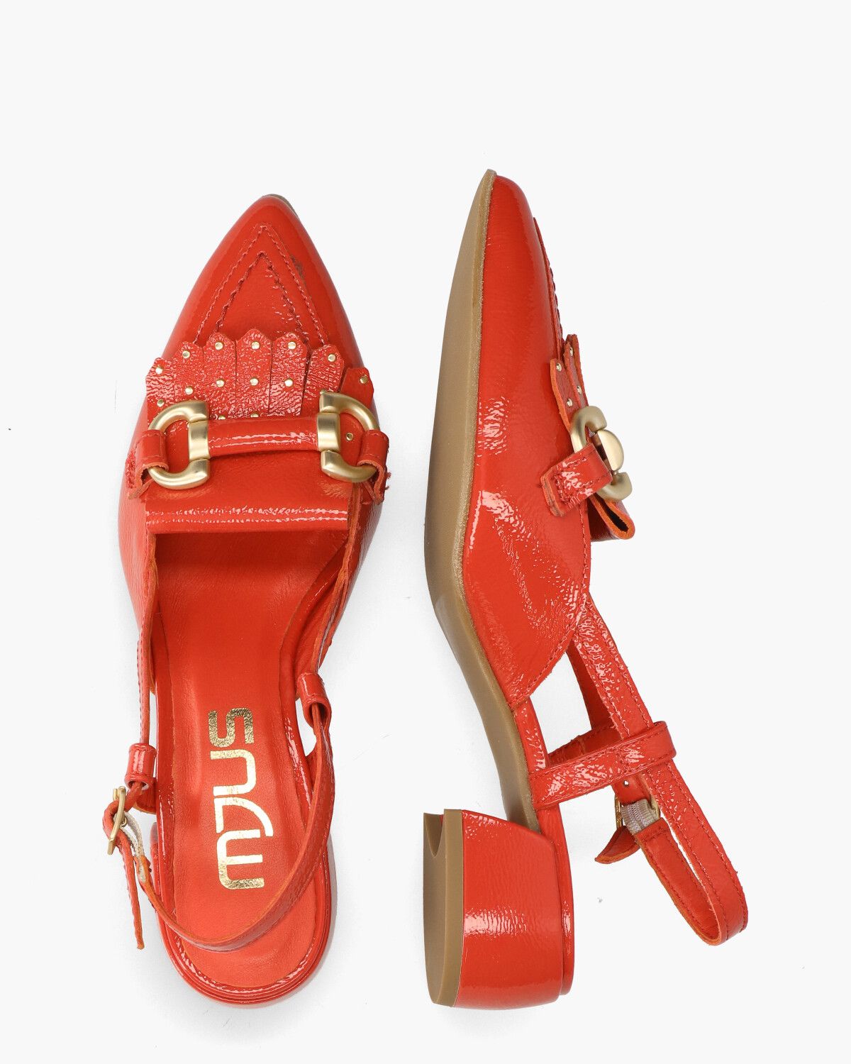 L72105 Rood Dames Slingbackloafers