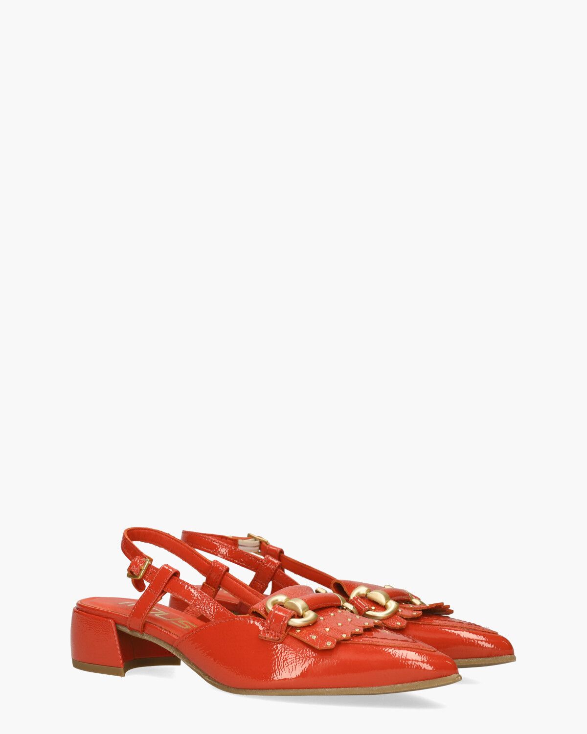 L72105 Rood Dames Slingbackloafers
