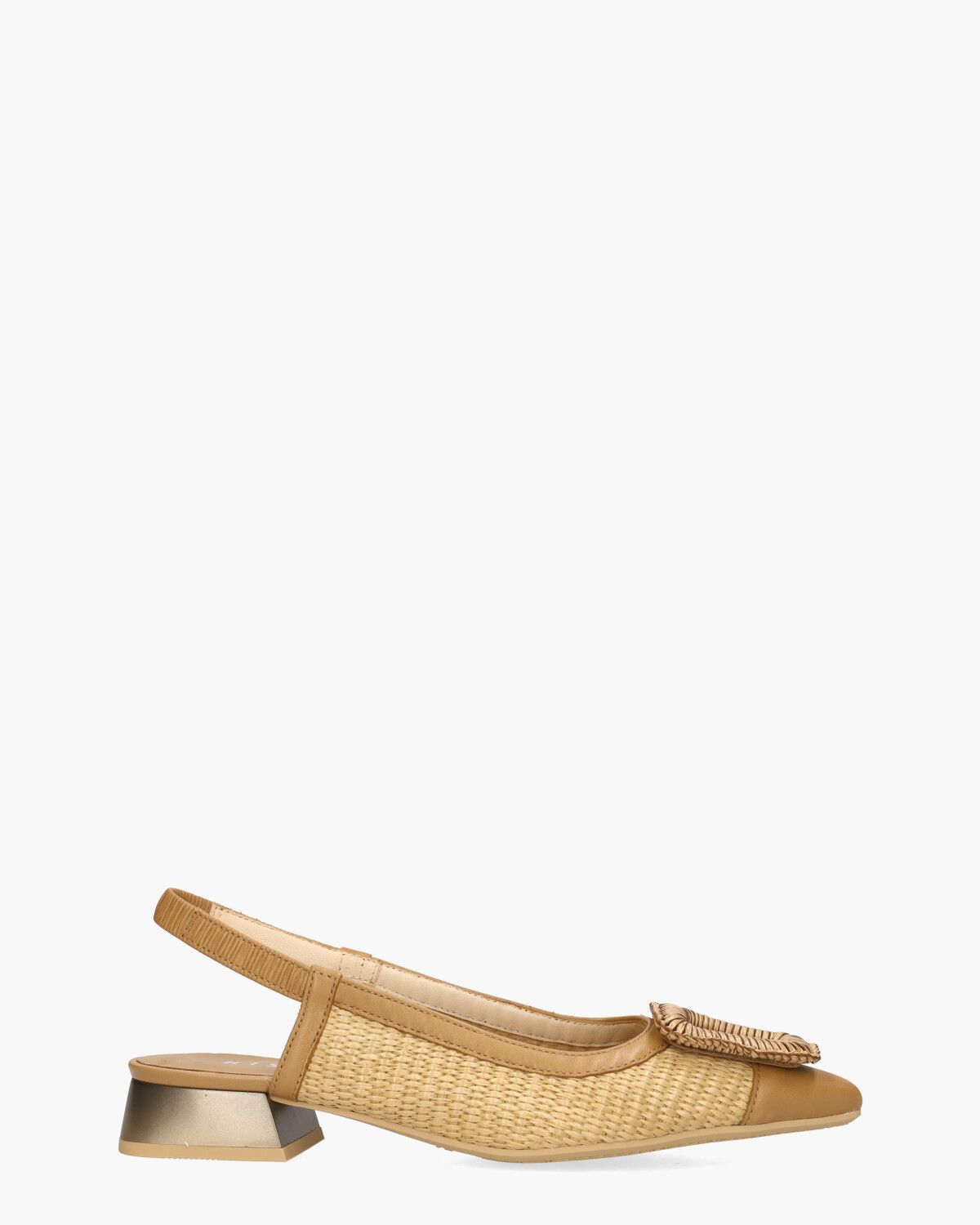 RHV254046 Naturel/Cognac Dames Slingbackpumps