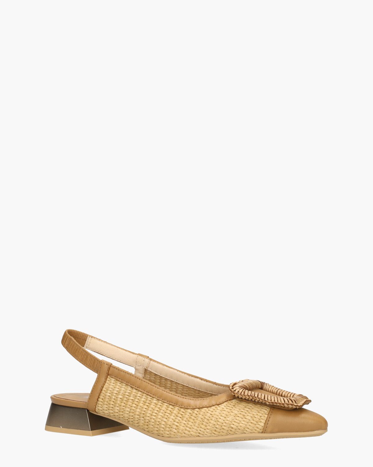 RHV254046 Naturel/Cognac Dames Slingbackpumps