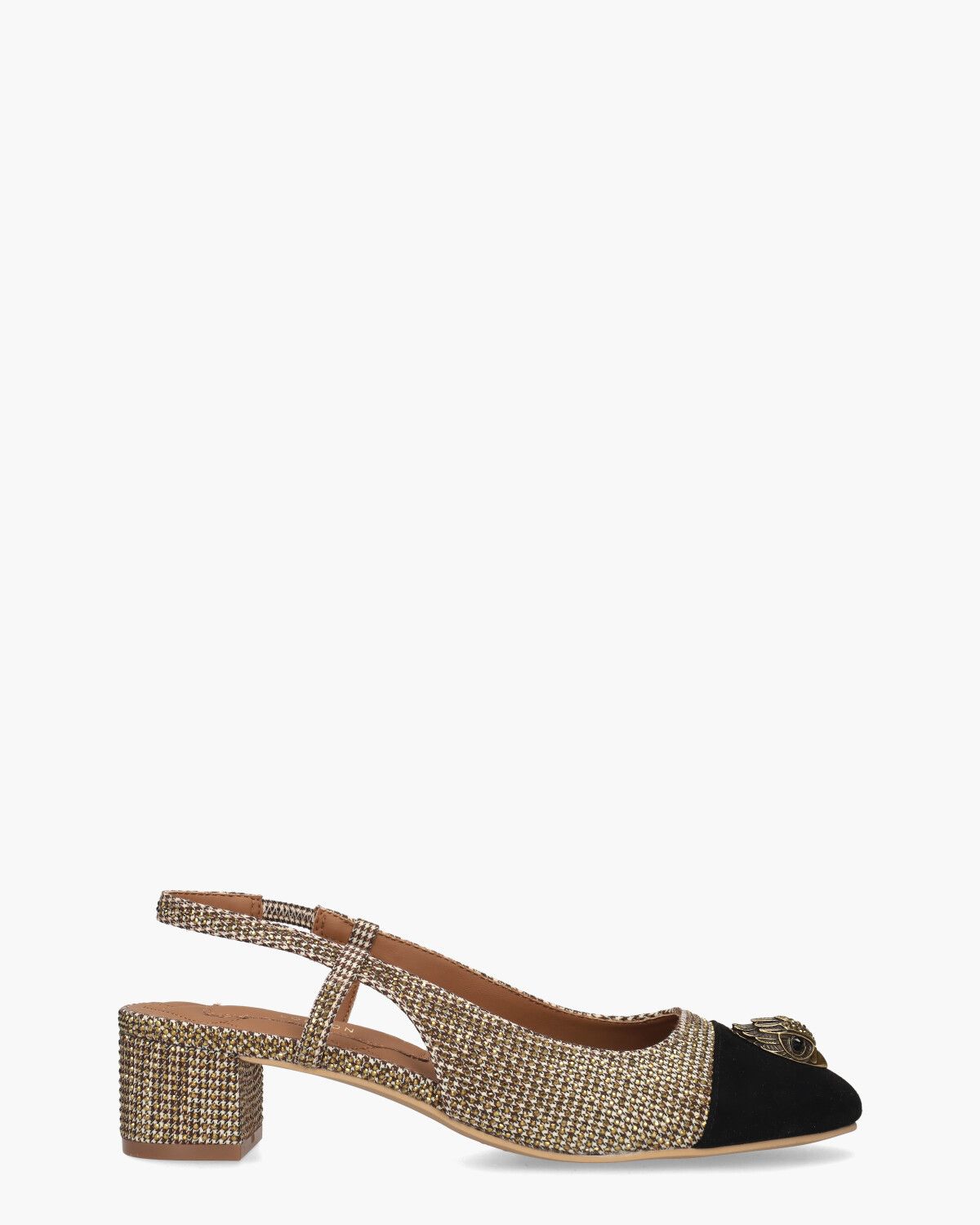 Sloane Slingback Heel Bruin/Zwart Dames Slingbackpumps