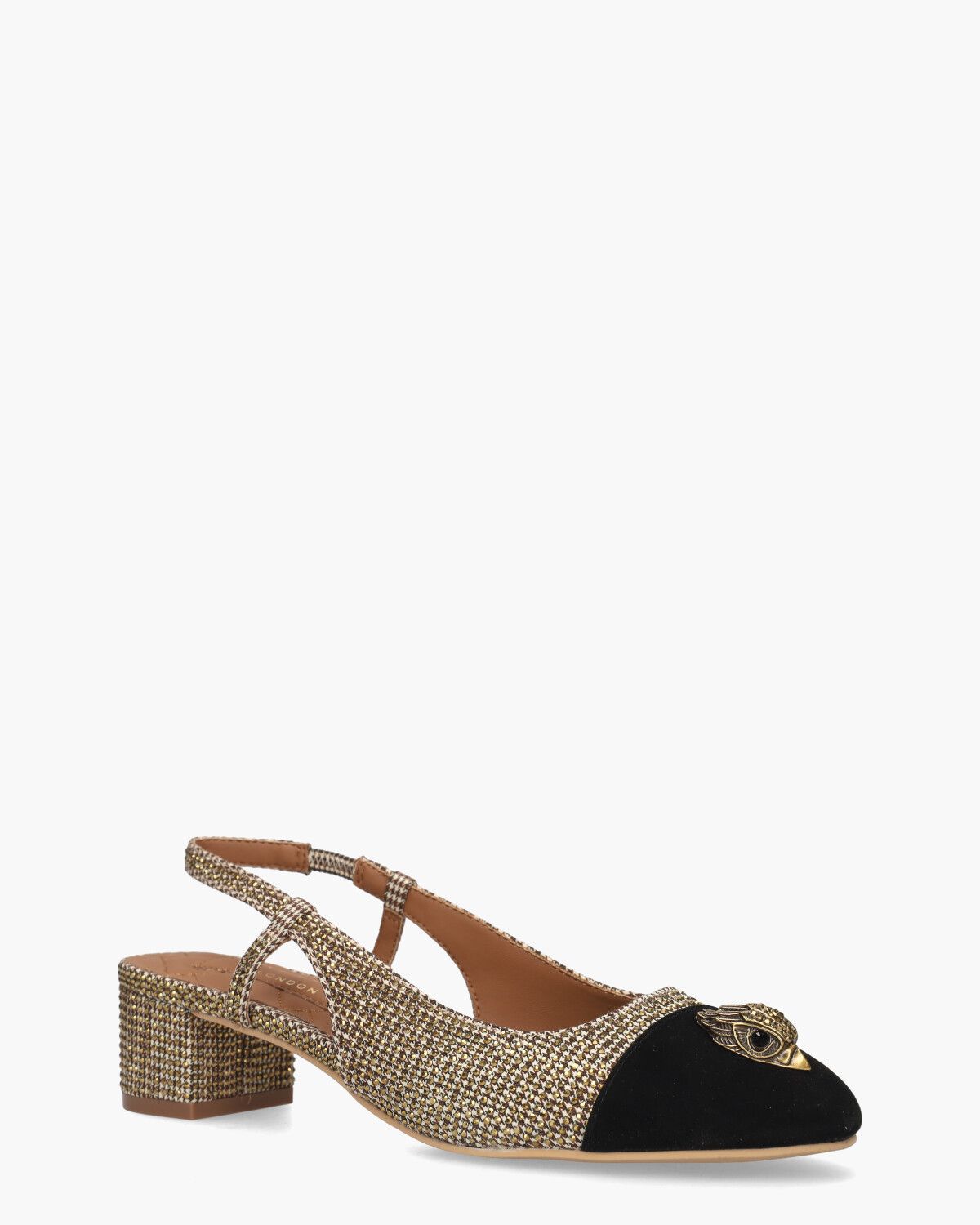 Sloane Slingback Heel Bruin/Zwart Dames Slingbackpumps