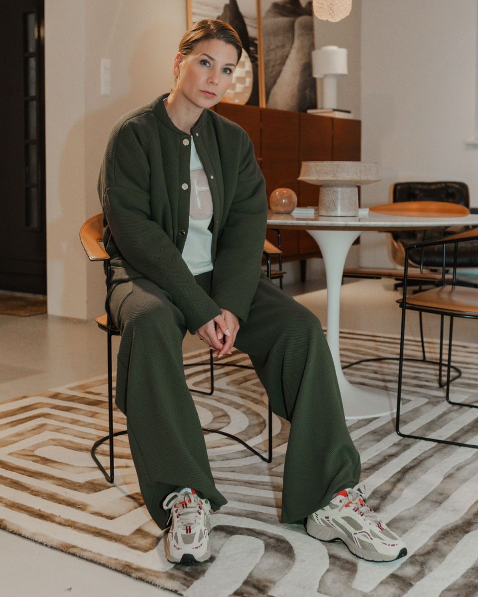 Moon Classic Cargo Pants Groen Dames Cargobroek