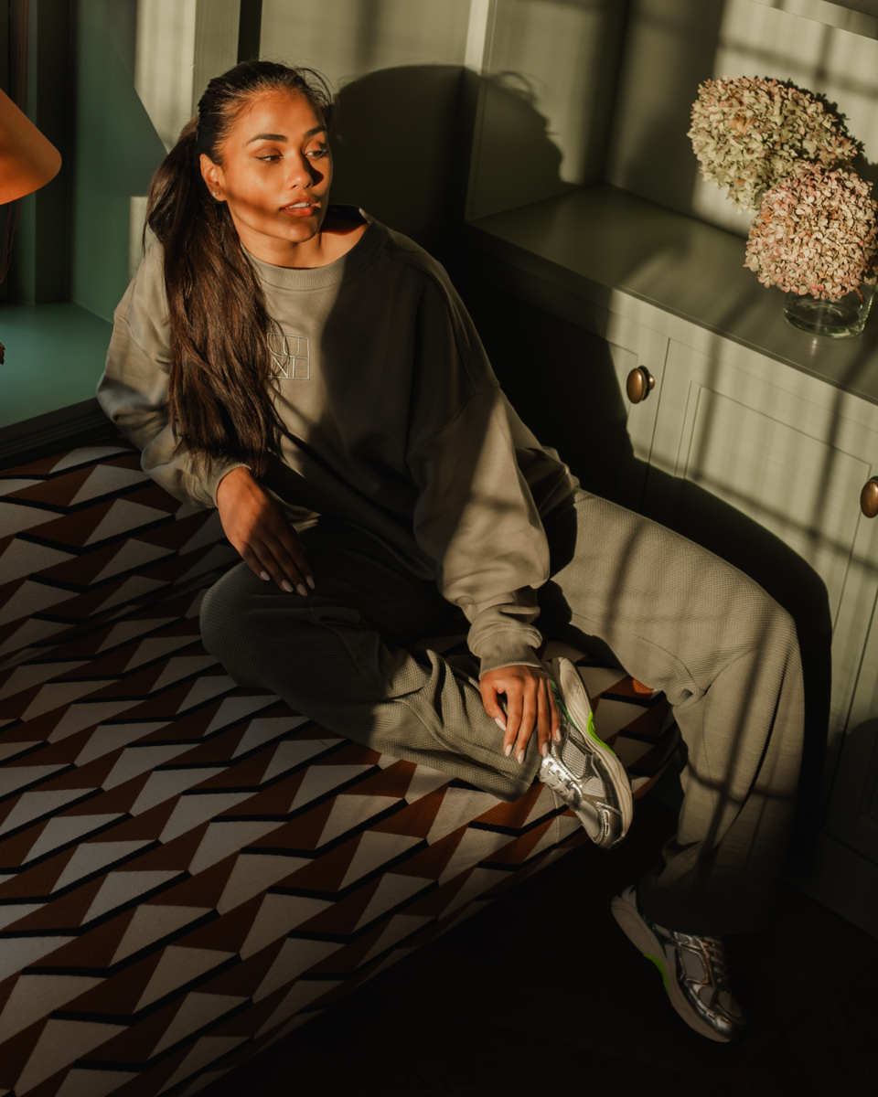 Zany Oversized Sweatshirt Groen Damessweater