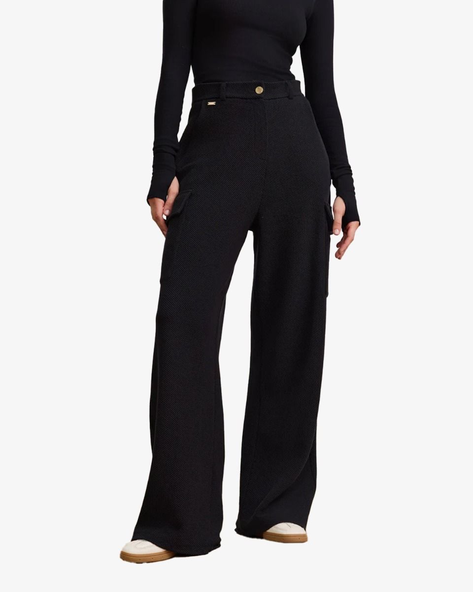 Moon Classic Cargo Pants Zwart Dames Cargobroek