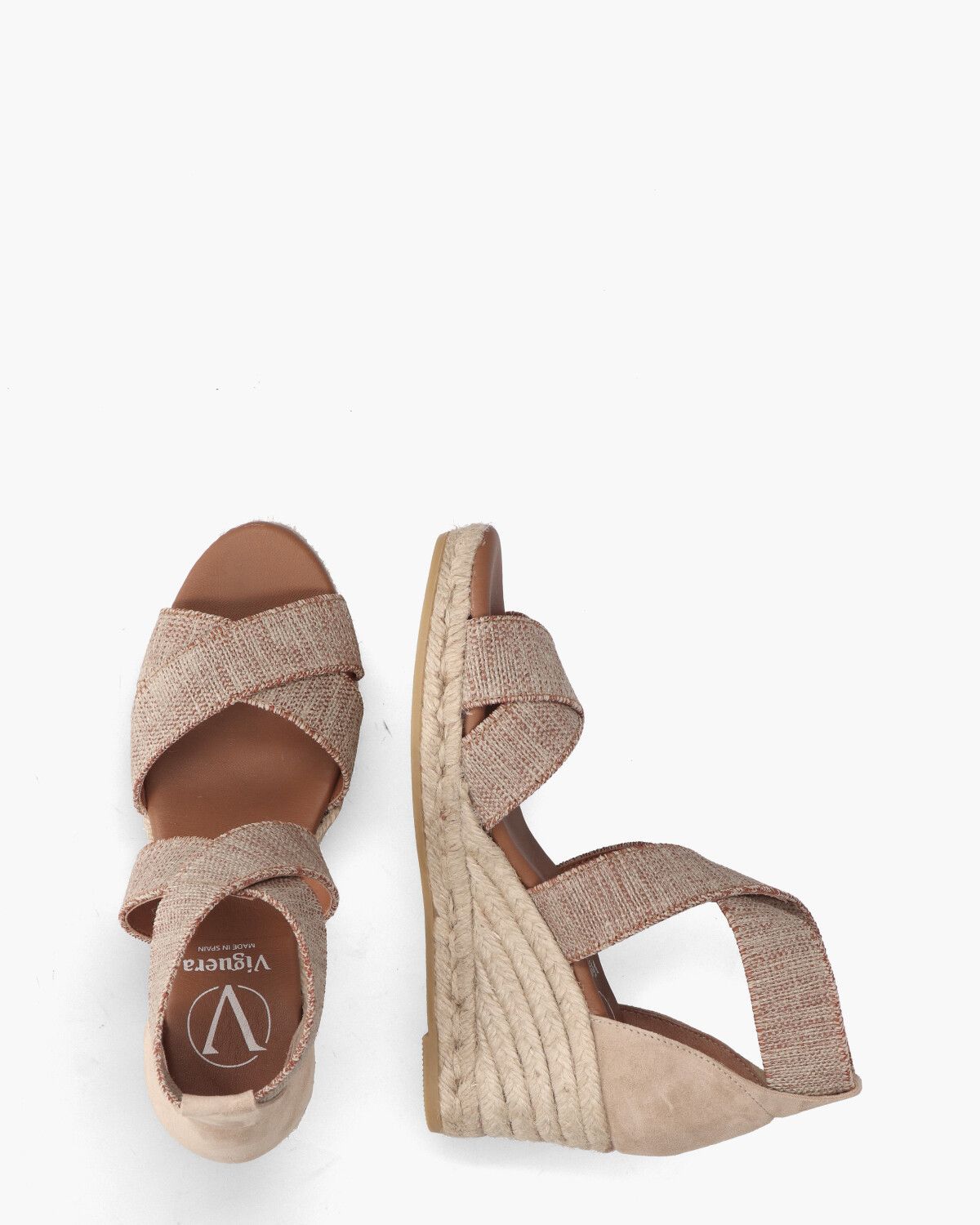 2107 Taupe/Brons Damessandalen
