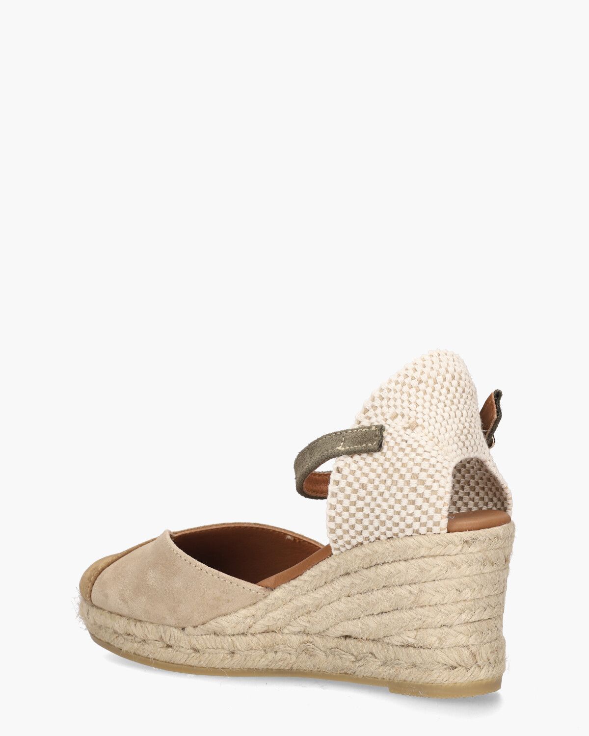 2148 Beige/Bruin/Groen Damessandalen