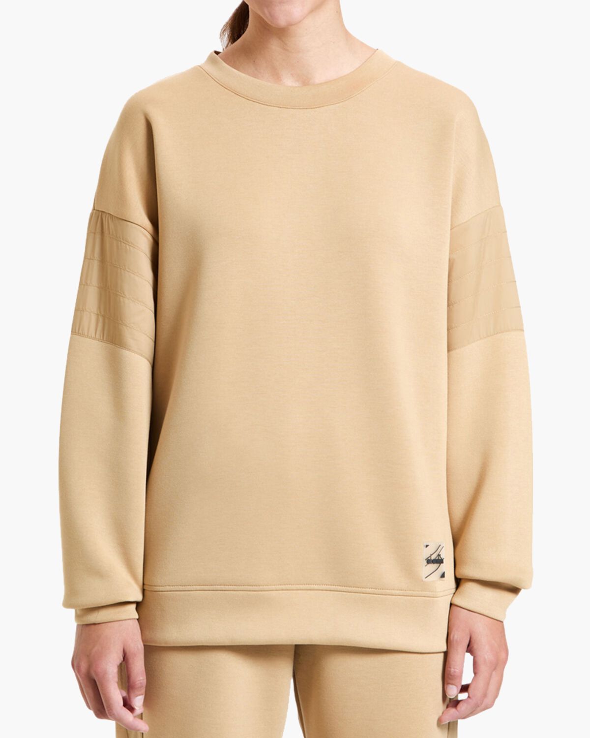 L. Sweatshirt Crew Urbanity Lichtbruin Damessweater