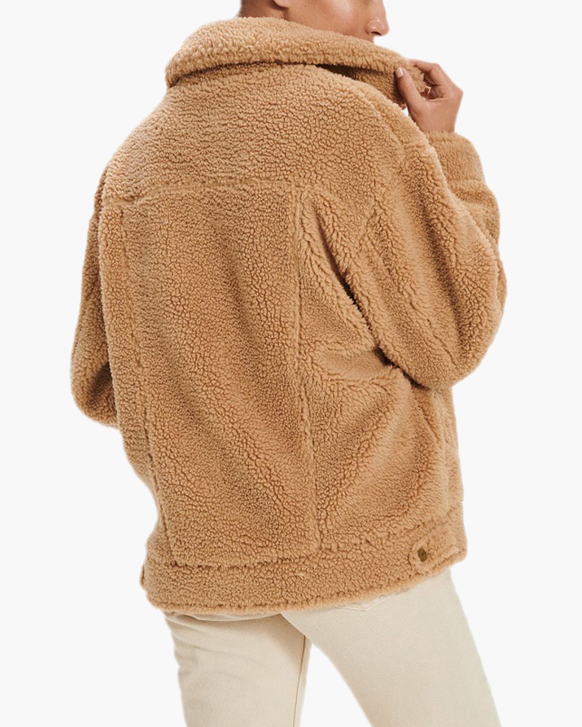 Frankie Sherpa Trucker Jacket Bruin Dames Jacket
