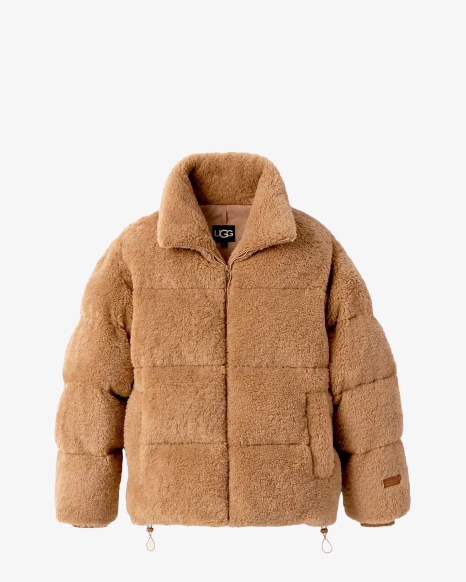 Emmalyn UGGfluff Puffer Jacket Camel Damesjack
