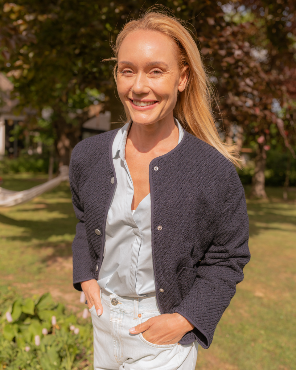 Nikki Donkerblauw Damesjasje