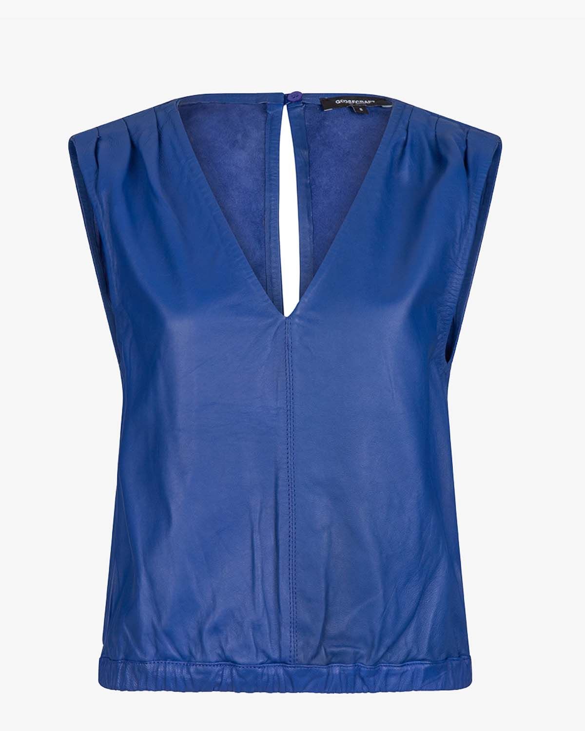Elvie 1-A kobaltblauw Damesblouse