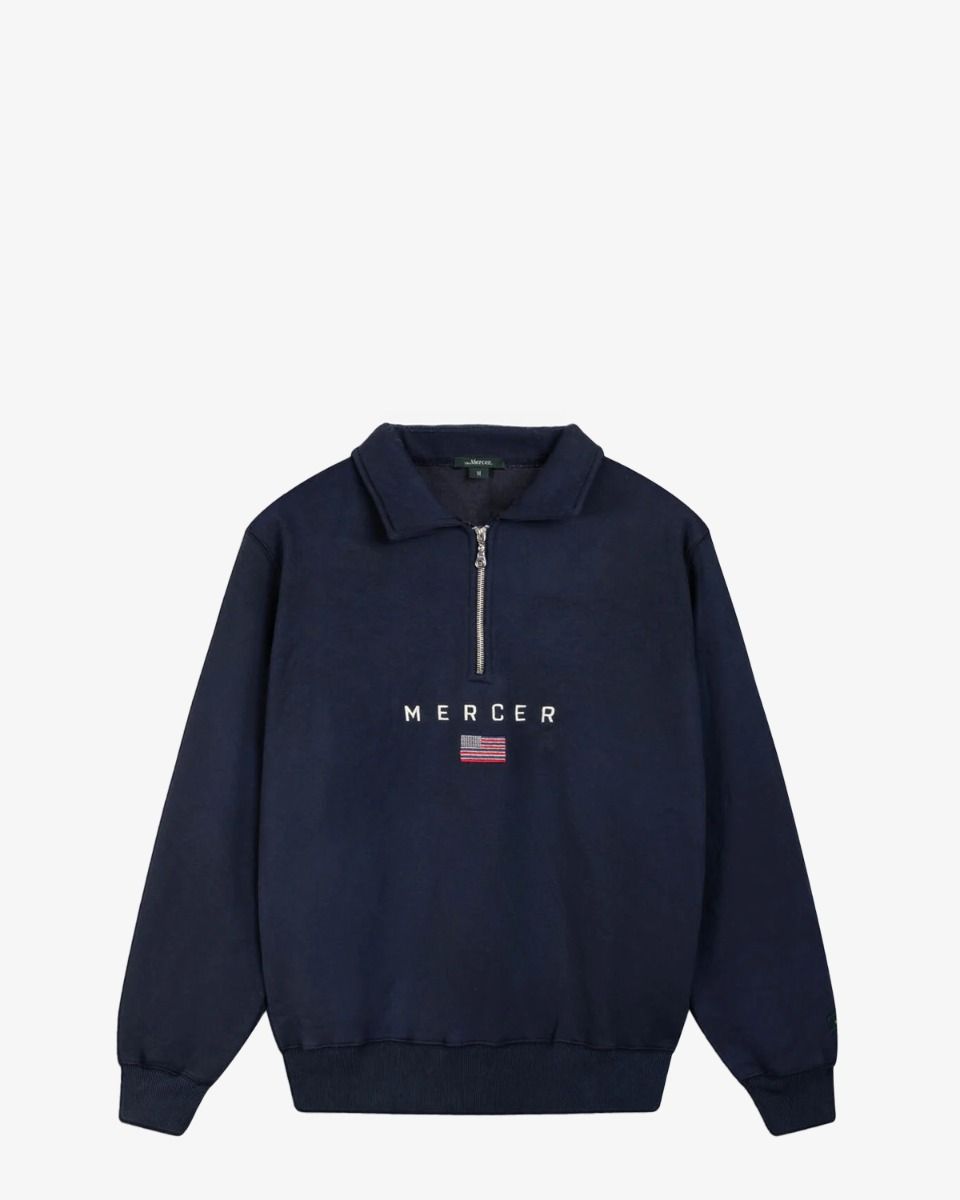 The Quarter Zip Donkerblauw Sweater