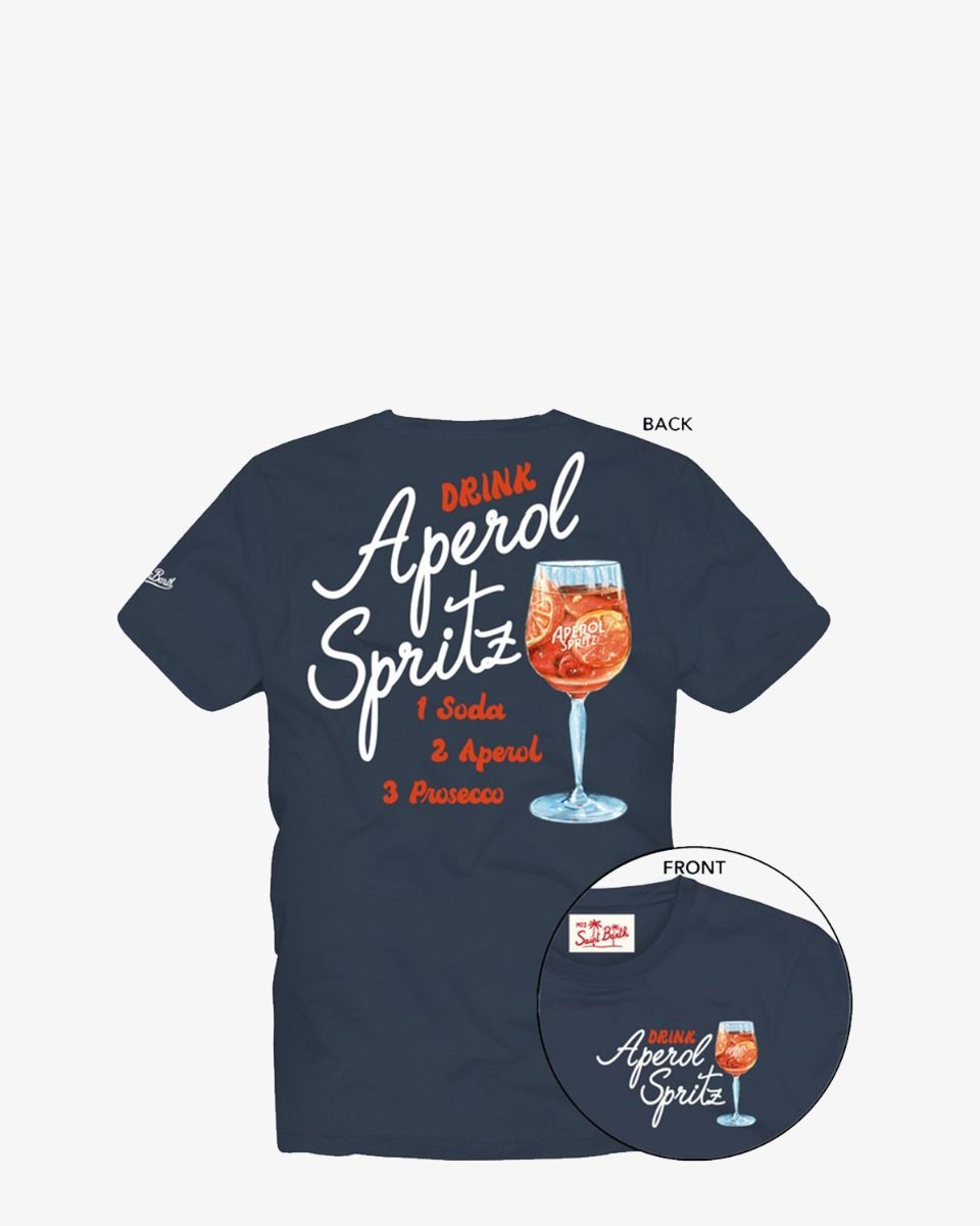 Aperol Spritz Blauw Heren T-Shirt
