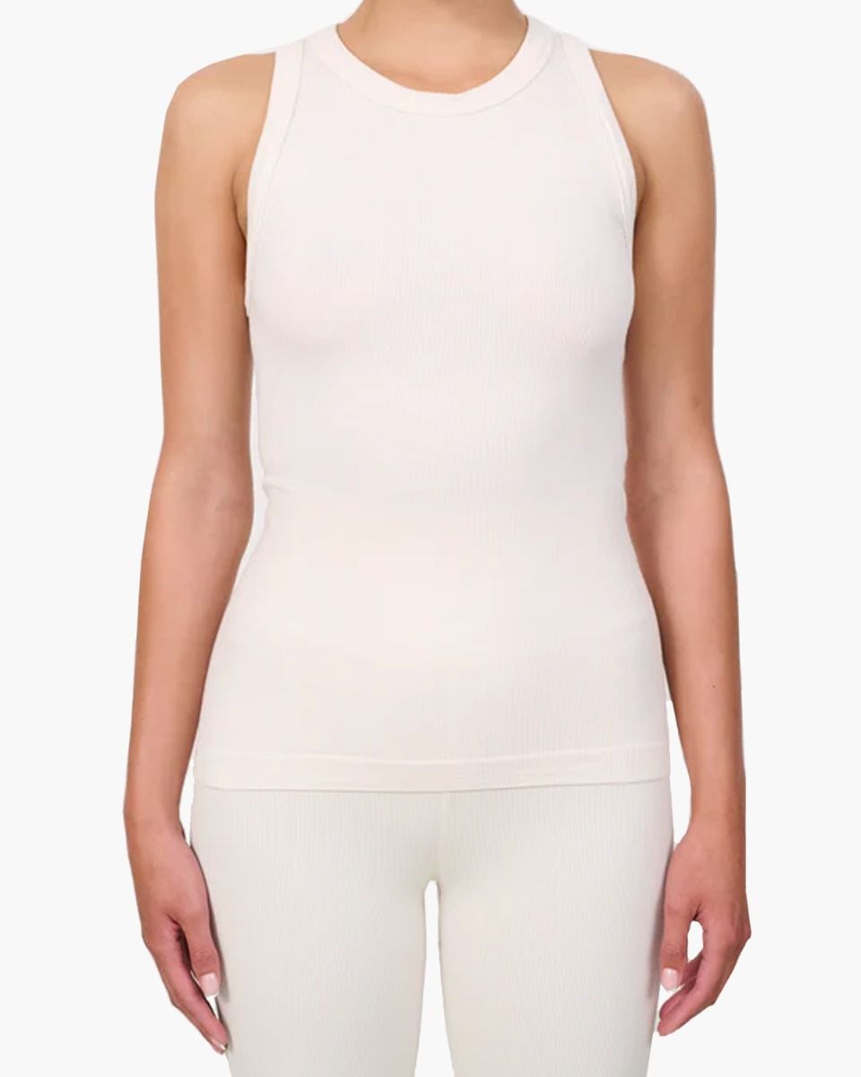 Maia Soft Rib Off-White Damesshirt