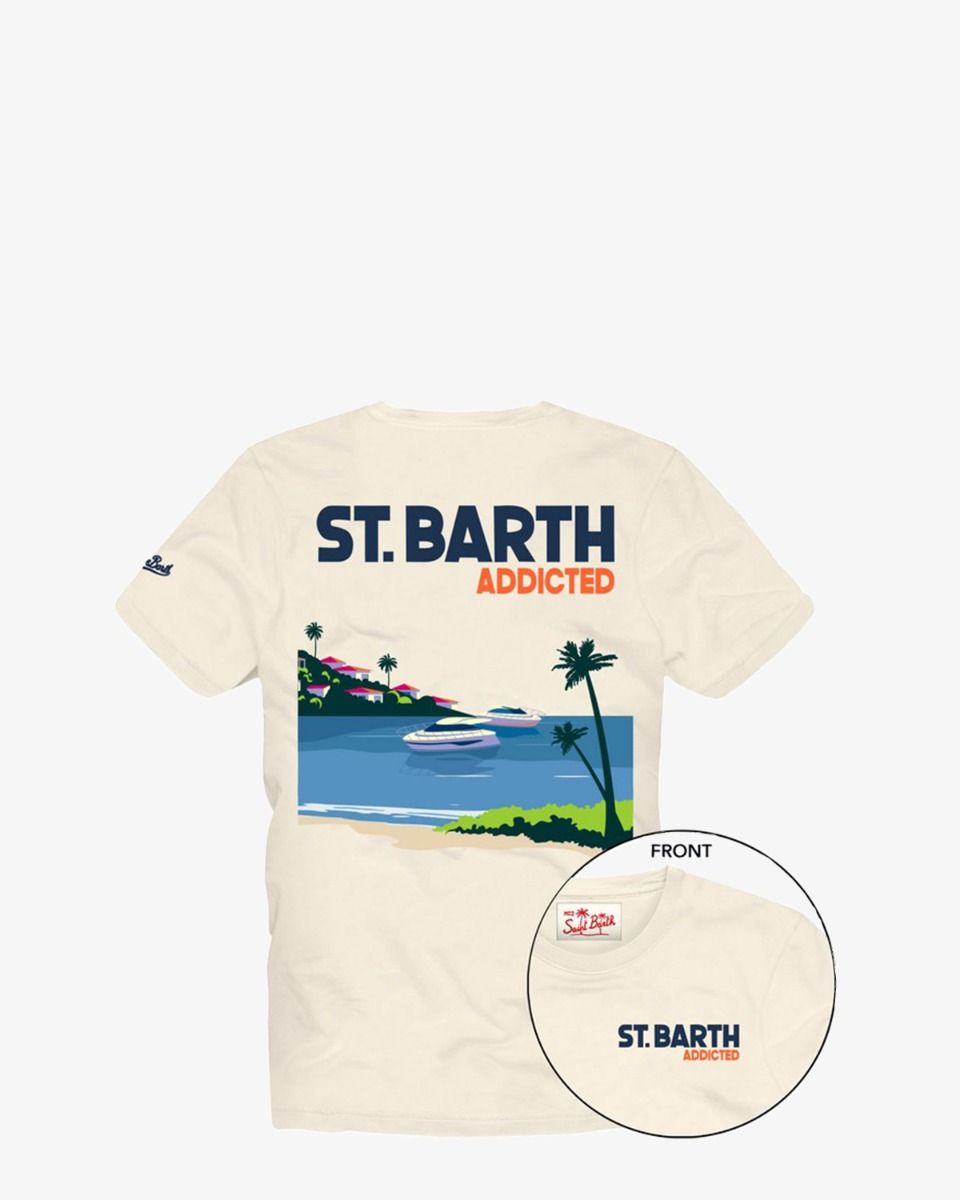 St. Barth Addicted Off-White Heren T-Shirt