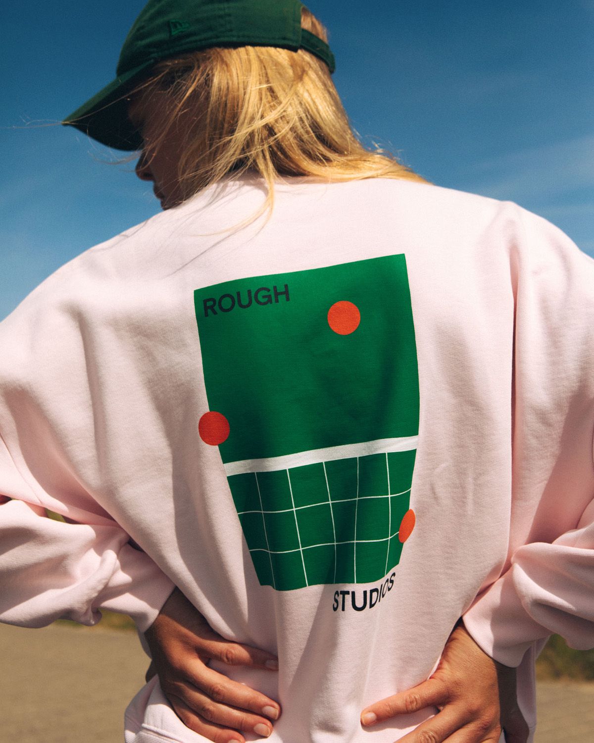 Tennis Sweater Lichtroze Damessweater
