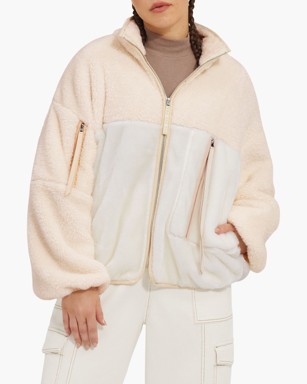 Marlene Sherpa II Jacket Cream Damesjack