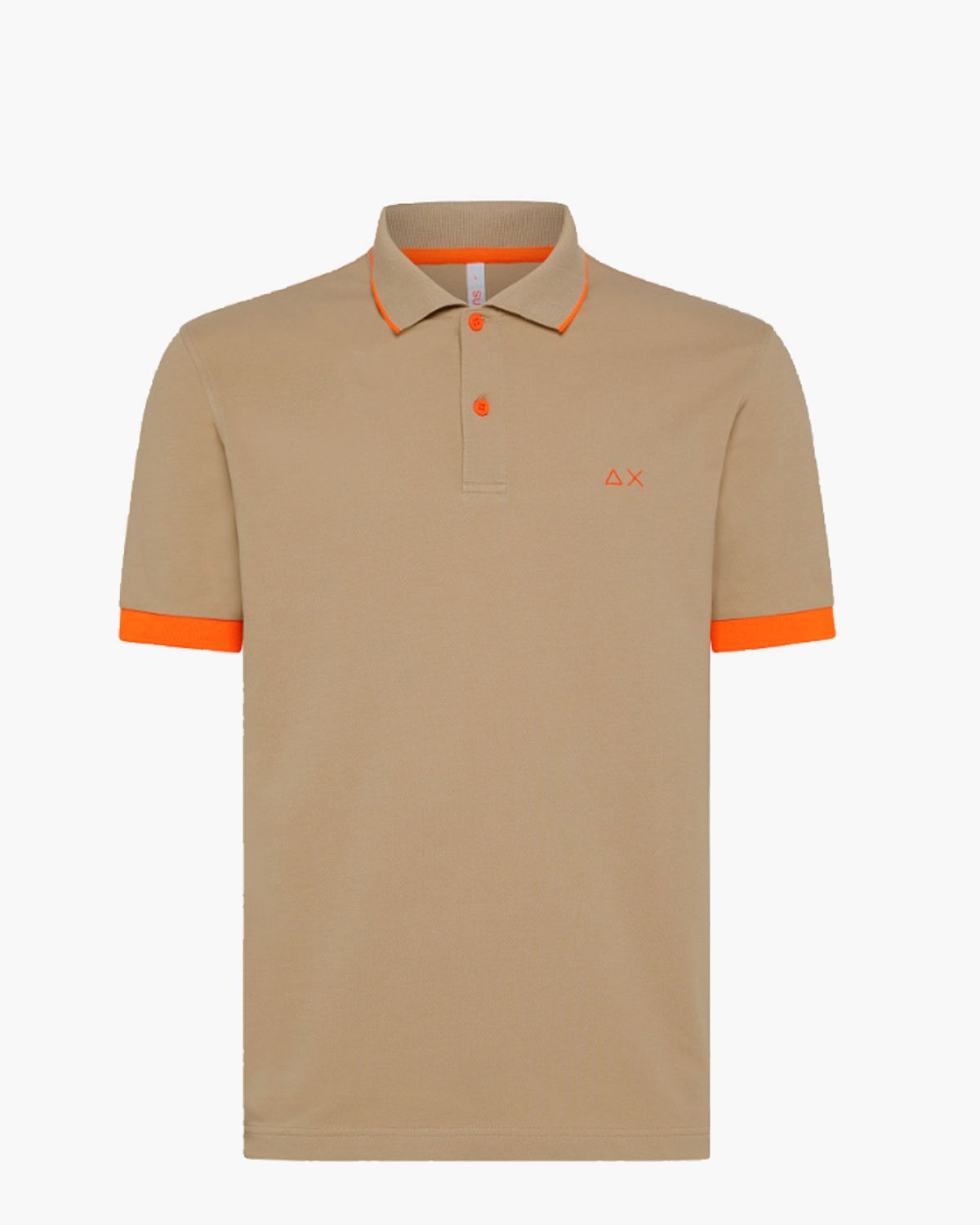 Polo Small Stripe Fluo Bruin Heren Poloshirt