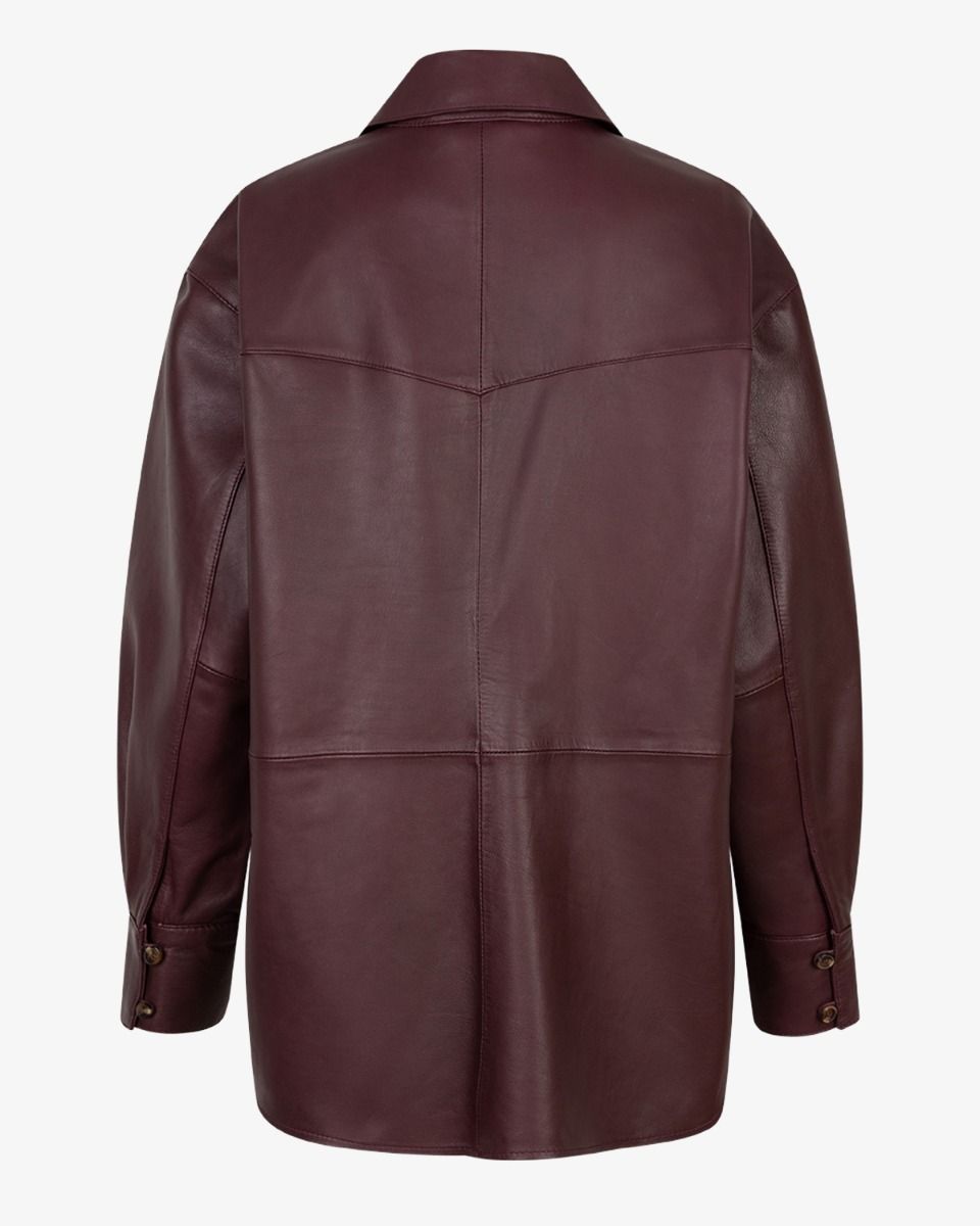 Bodi Bordeauxrood Damesblouse