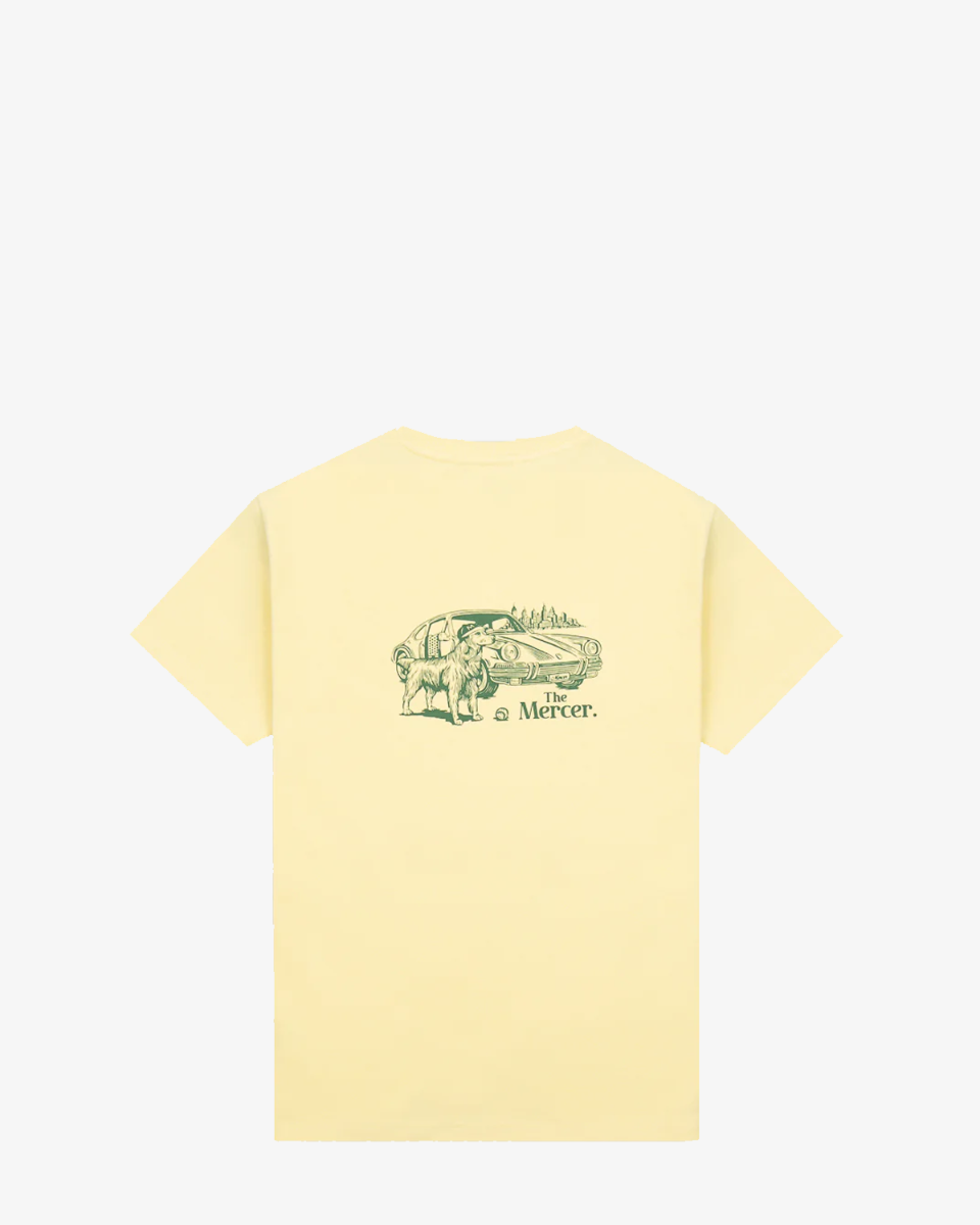 The Mercer Life Heavy Tee Lichtgeel T-Shirt