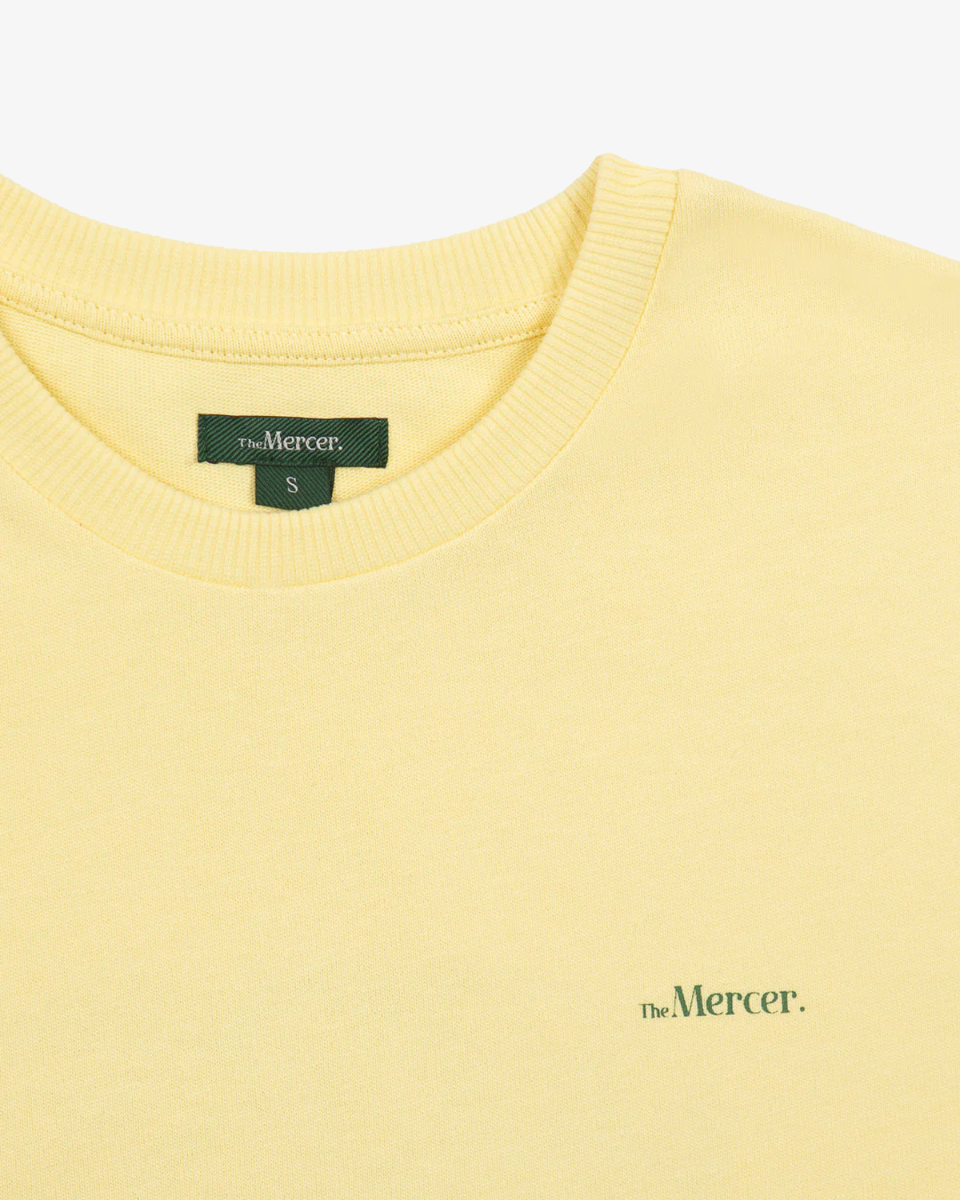 The Mercer Life Heavy Tee Lichtgeel T-Shirt