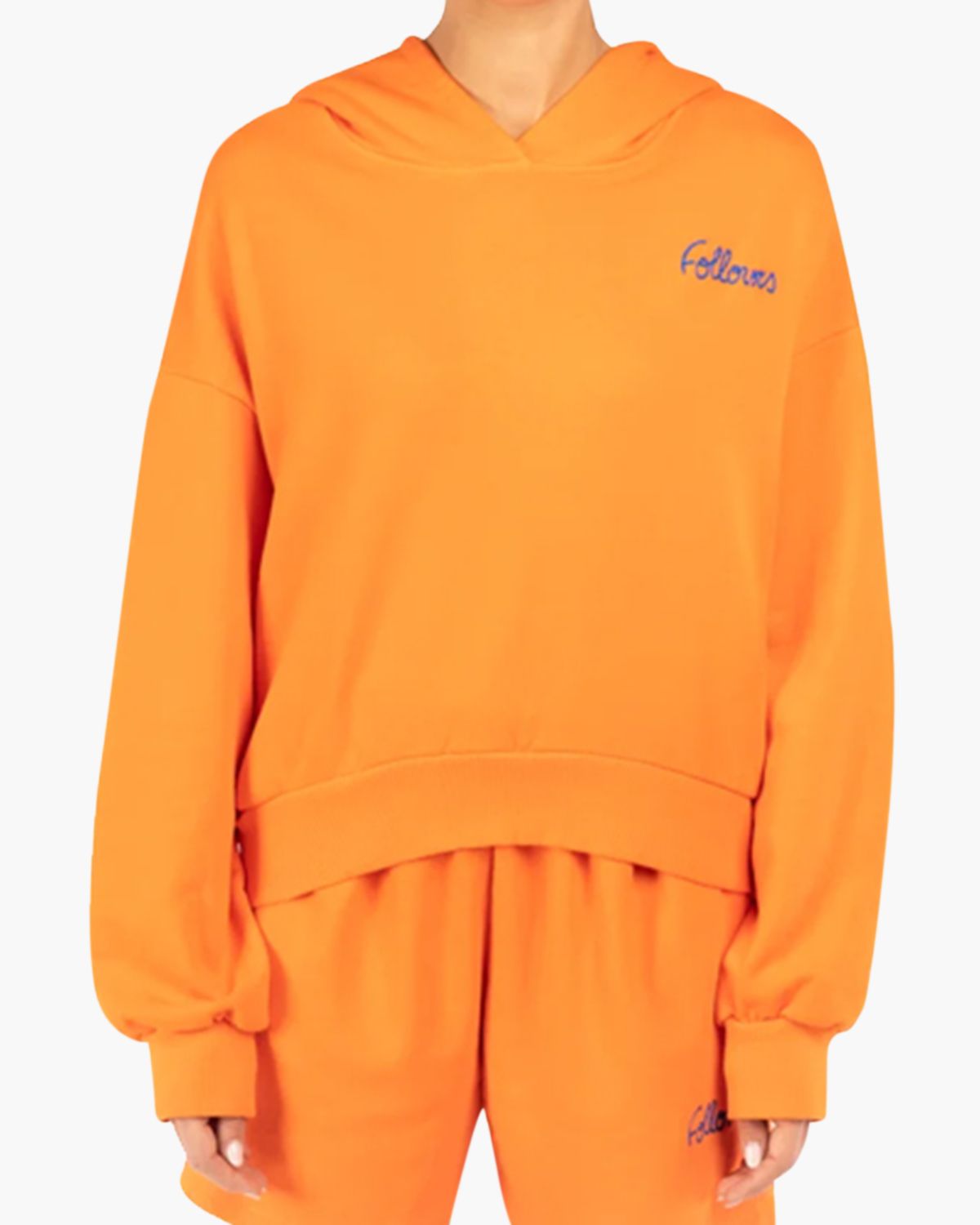 Kylie Crop Sweat Oranje Damessweater