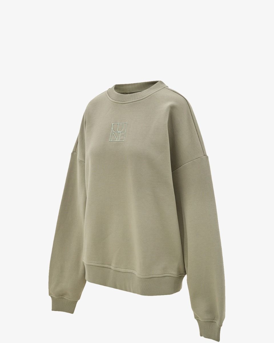 Zany Oversized Sweatshirt Groen Dames Sweater