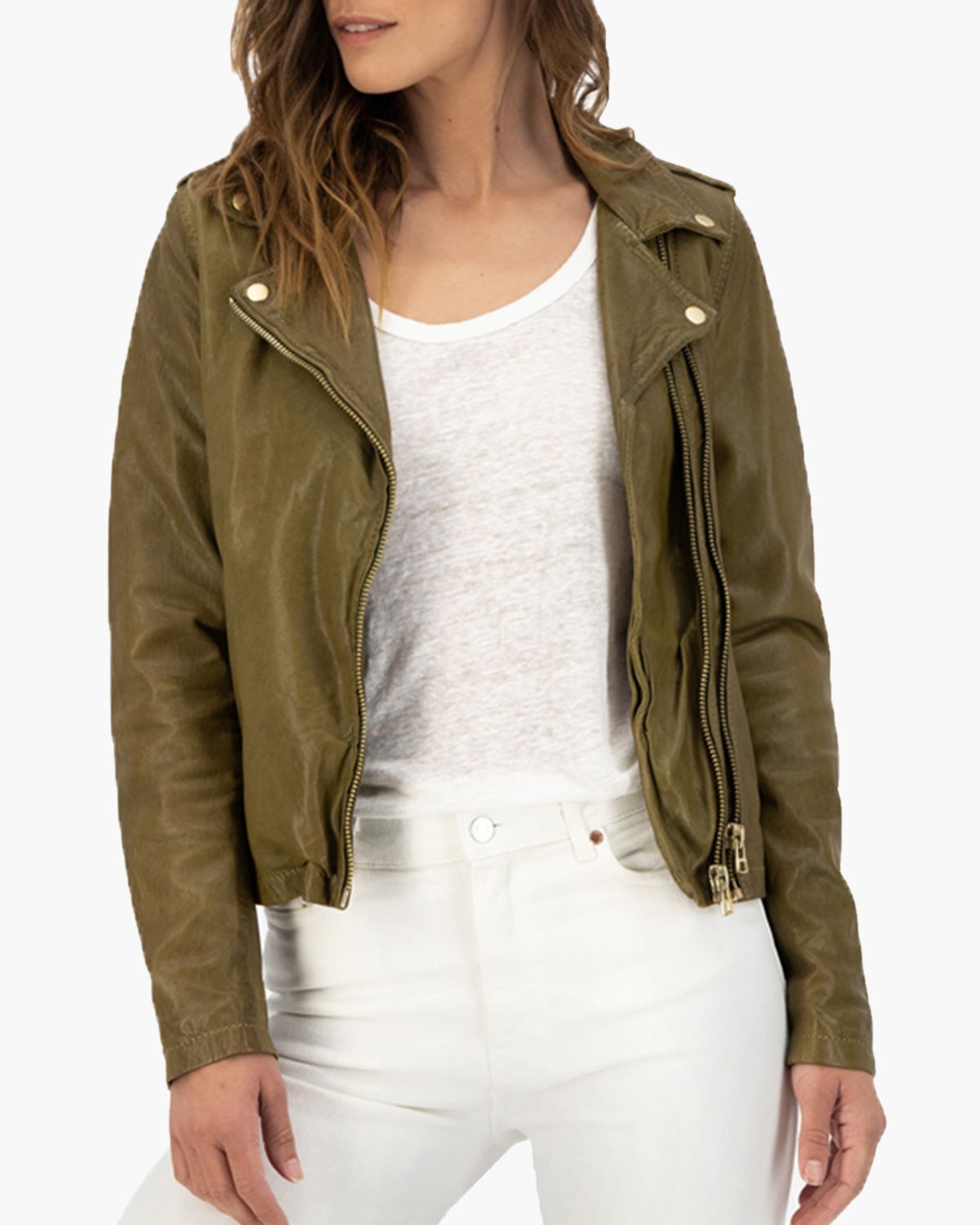 Biker513 Groen Damesjacket