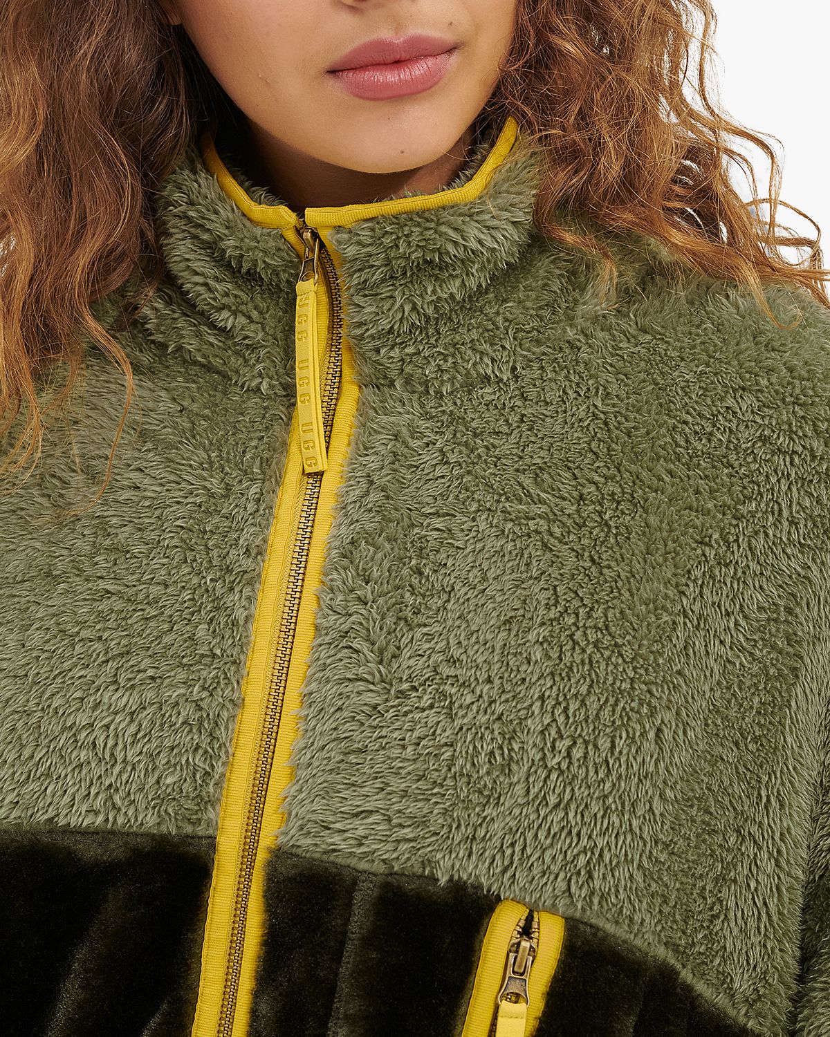 Marlene Sherpa Jacket II Groen Damesjack
