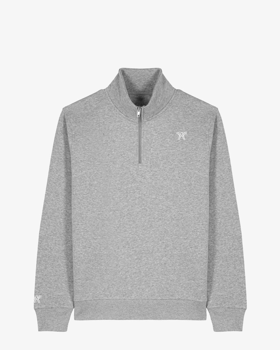 Zipper Grijs Herensweater